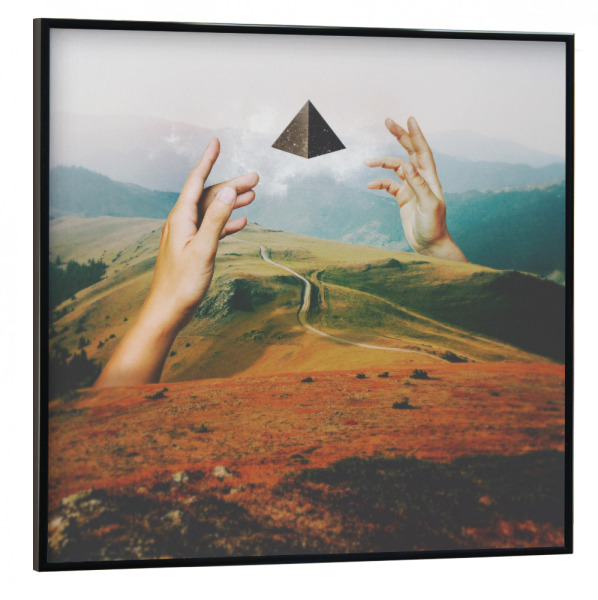 Poster mit schwarzem Rahmen 30x30 cm "Portal 2" artboxONE - Natur,Abstrakt,Fiktion