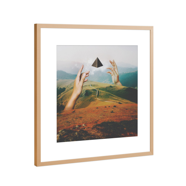 Poster mit Rahmen Kupfer "Portal 2" artboxONE - Natur,Abstrakt,Fiktion