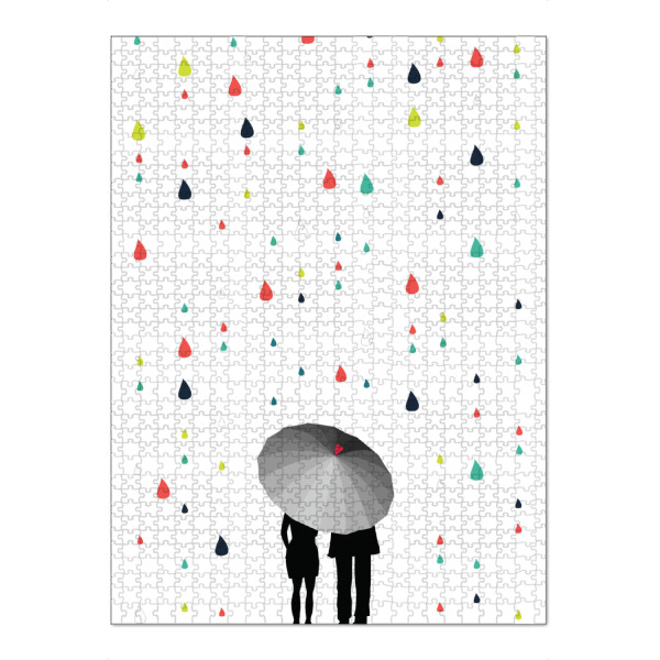 Puzzle Ravensburger "Rainy days" artboxONE - Menschen,Liebe