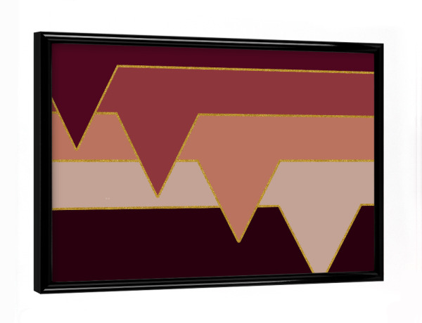 Poster mit schwarzem Rahmen "Wine Clouds" artboxONE - Abstrakt,Geometrie