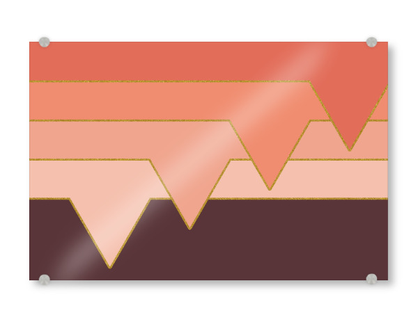 Acrylglasbild "Pink Clouds" artboxONE - Abstrakt,Geometrie