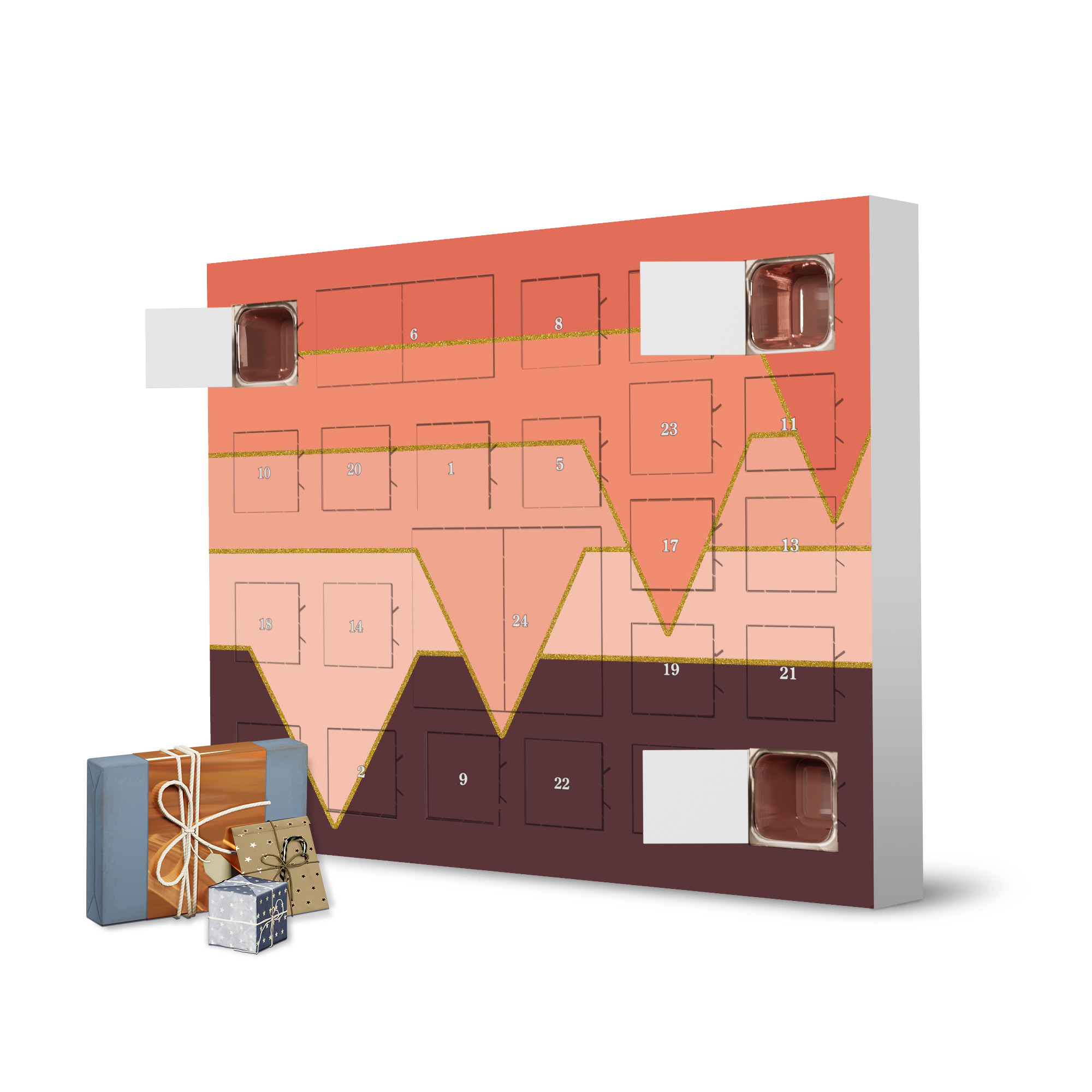 Adventskalender zum Selbstbefüllen Pink Clouds artboxONE Adventskalender Abstrakt