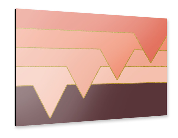 Alu-Dibond "Pink Clouds" 30x20 cm artboxONE