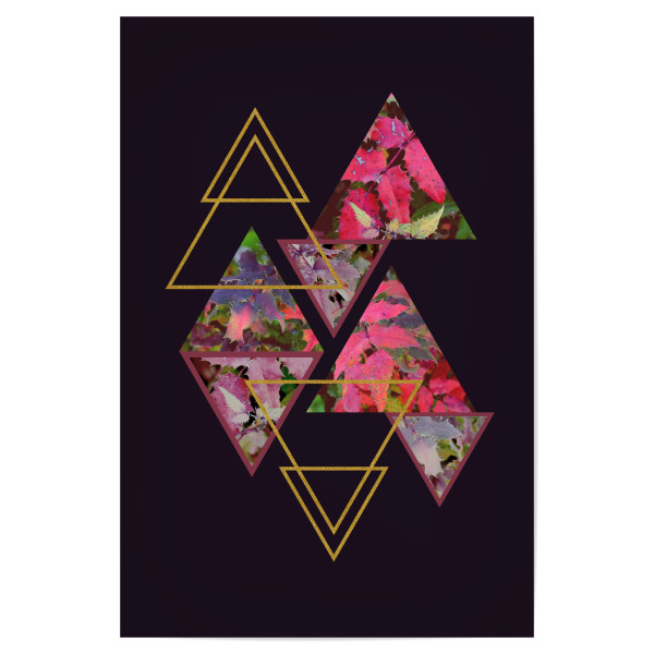 Poster "Purple Fall" artboxONE - Natur,Abstrakt,Geometrie