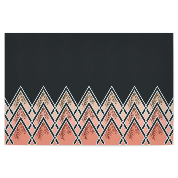 Poster "Pink Déco Mountains" artboxONE - Abstrakt,Geometrie