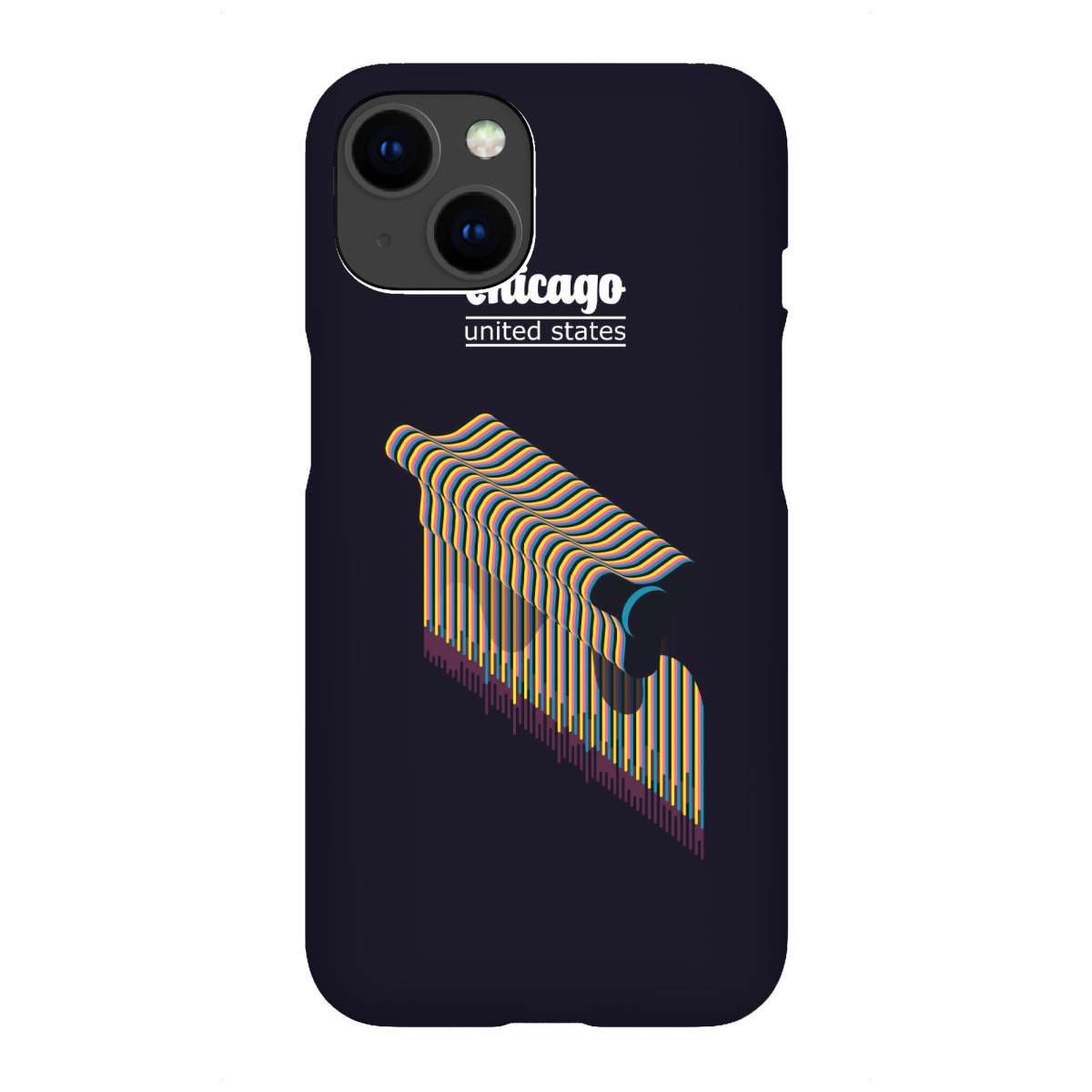"Chicago - United States"für iPhone - Premium-Case Handyhülle artboxONE