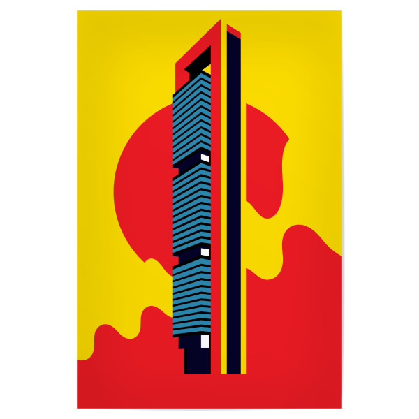 Poster "Madrid's Skyscraper" artboxONE - Reise,Architektur,Reise / Länder