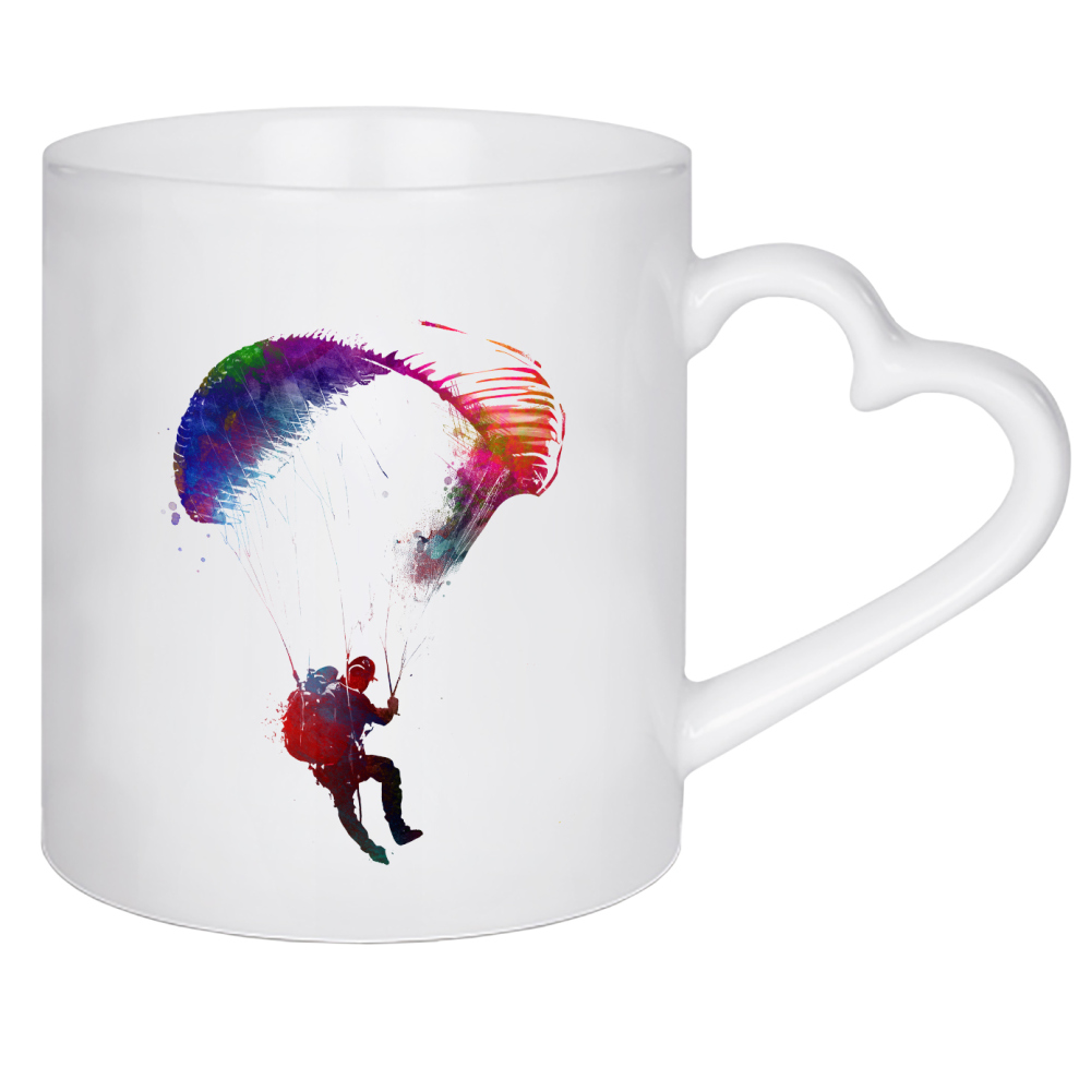 Herztasse "Fallschirmjägersportart B" artboxONE - Sport - Fallschirmjäger,Fallschirmjäger,Fallschirm,Sport