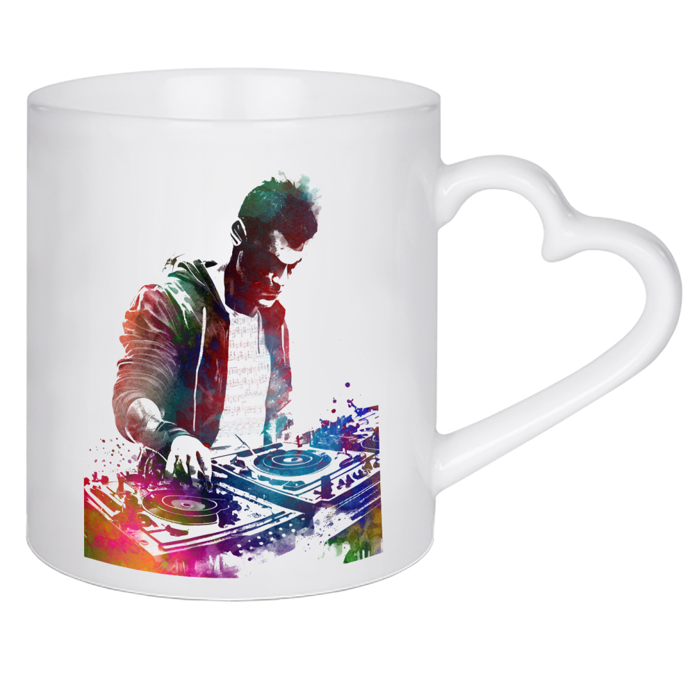 Herztasse "DJ-Musikkonsole A" artboxONE - Musik - Dj,Musik,Sound,Club