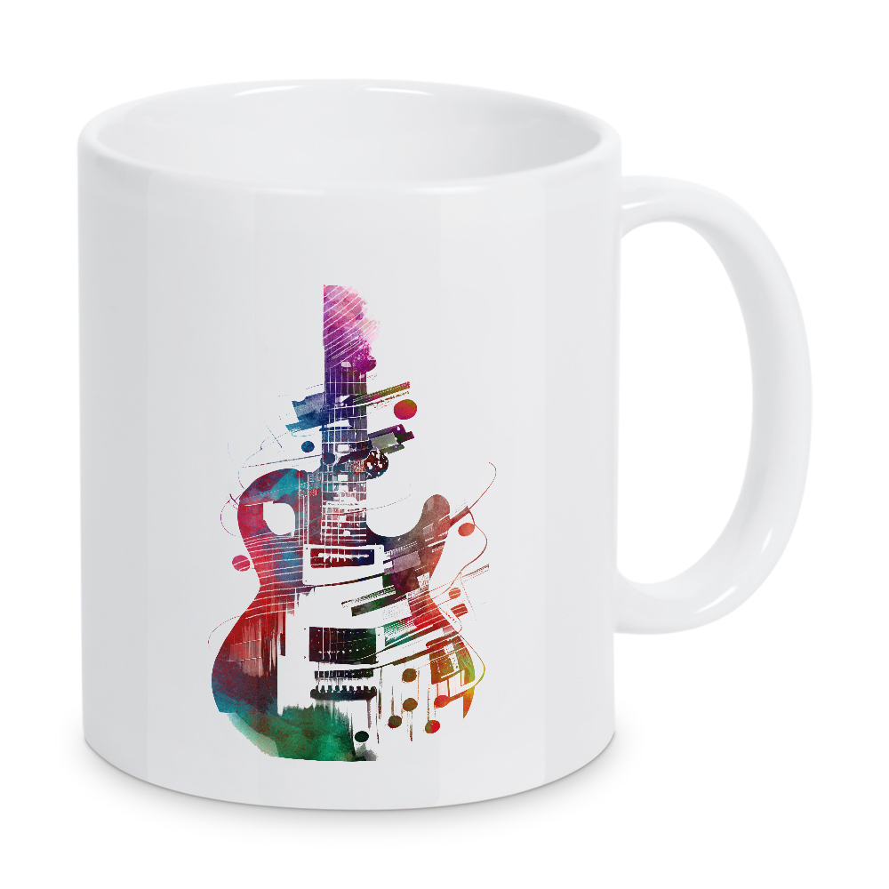 Tasse "Kunst der Gitarrenmusik" artboxONE - Musik - Gitarre,Gitarren,Musik,Instrument,Musikinstrument,Band,Jazz