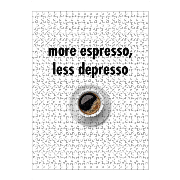 artboxONE Puzzle "More Espresso" artboxONE - Typografie,Essen & Trinken
