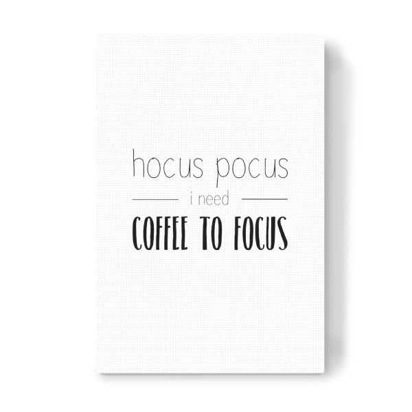 Leinwandbild "Hocus Pocus" artboxONE - Typografie,Essen & Trinken,Schwarzweiß