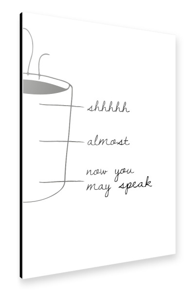 Alu-Dibond "Cup Scale" 30x20 cm artboxONE