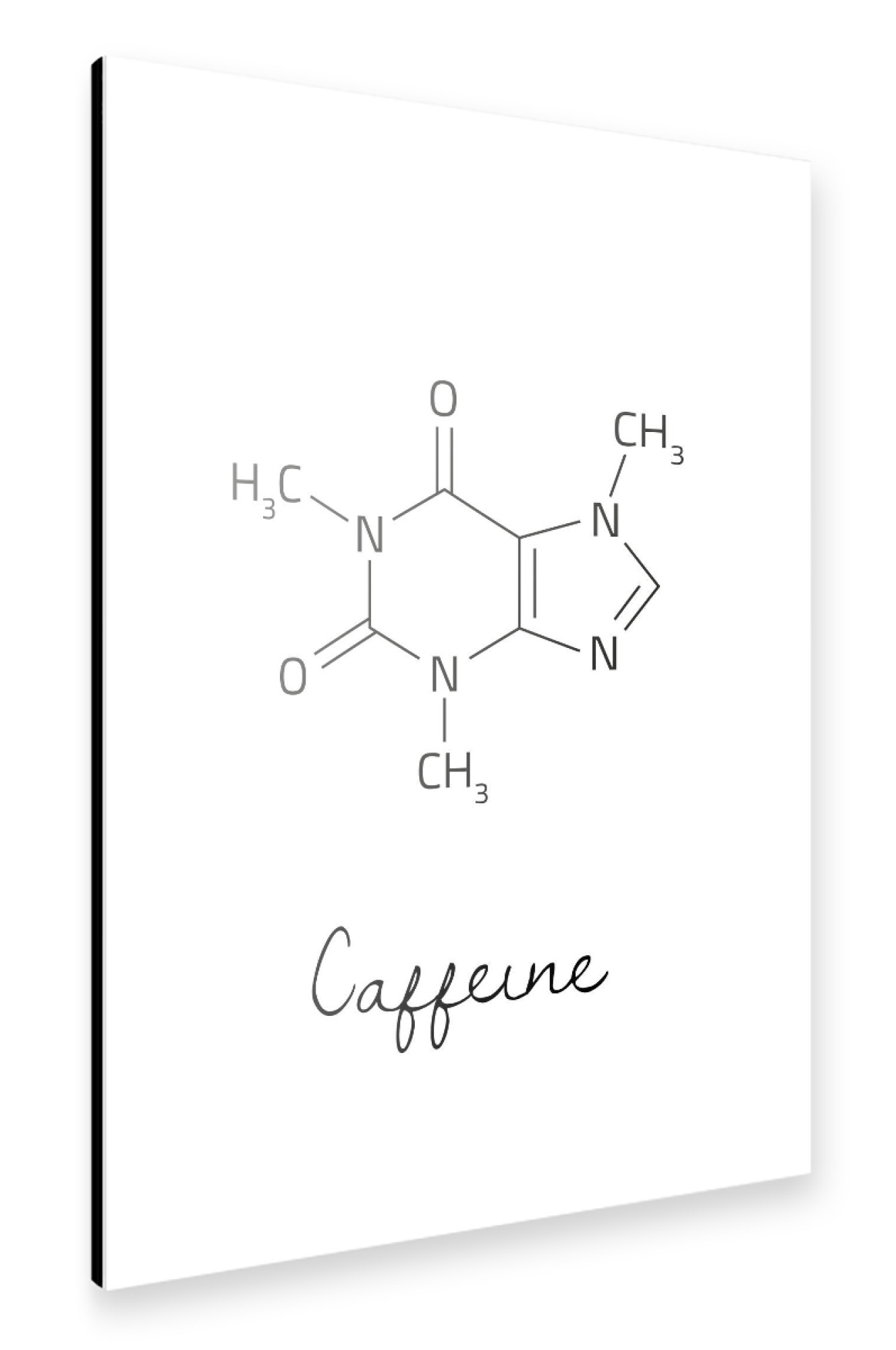 Alu-Dibond "Caffeine Molecular" 30x20 cm artboxONE