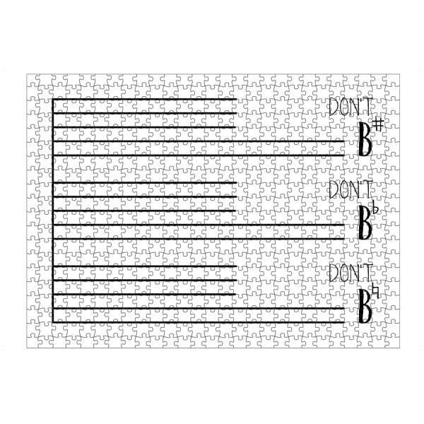 Puzzle Ravensburger "Don't B" artboxONE - Typografie,Schwarzweiß,Musik,Sport / Motivation,Festivals