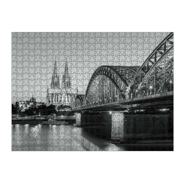 Puzzle Ravensburger "Köln schwarzweiß" artboxONE - Städte / Köln,Reise,Schwarzweiß,Architektur