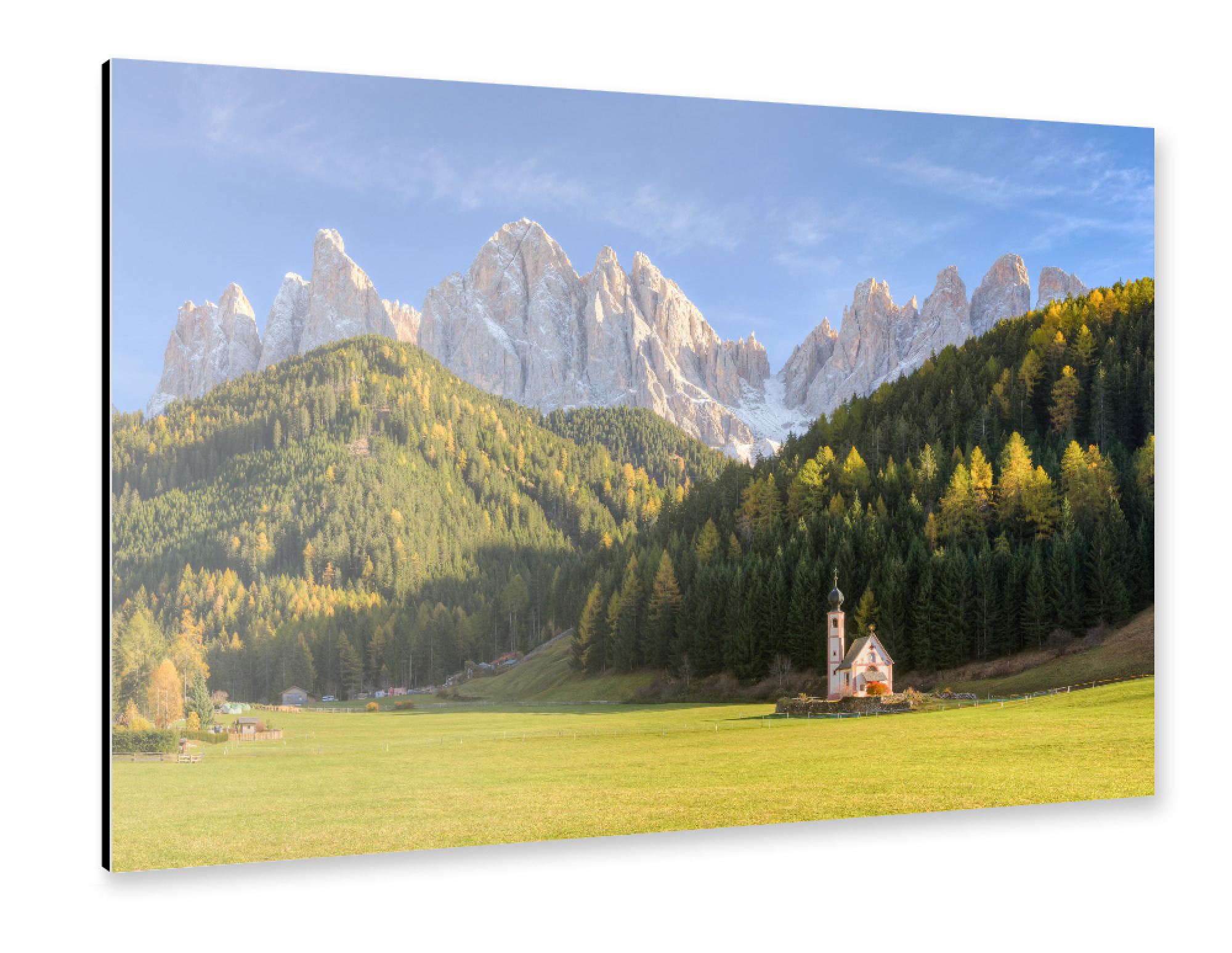 Alu-Dibond "Im Villnösstal in Südtirol" 75x50 cm artboxONE