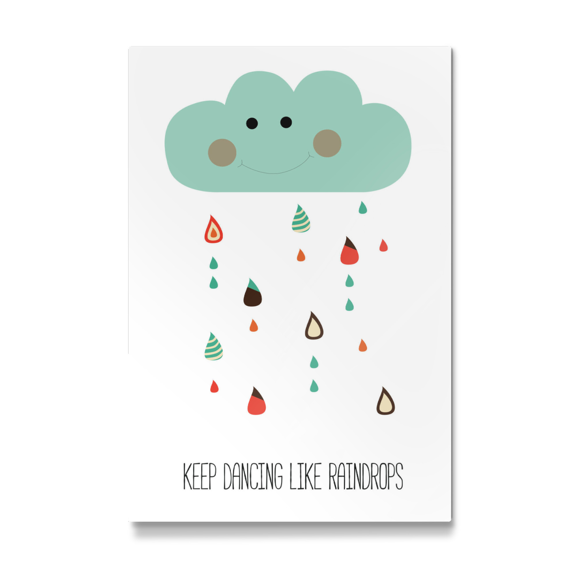 Galerie-Print "Keep dancing like raindrops" 30x20 cm artboxONE