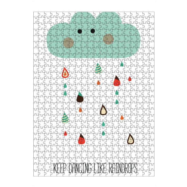 Puzzle Ravensburger "Keep dancing like raindrops" artboxONE - Für Kinder