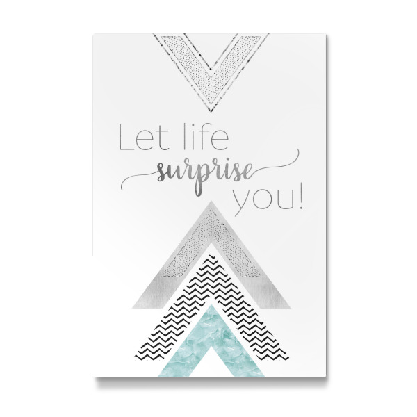 Galerie-Print "Let life surprise you | mint" 30x20 cm artboxONE