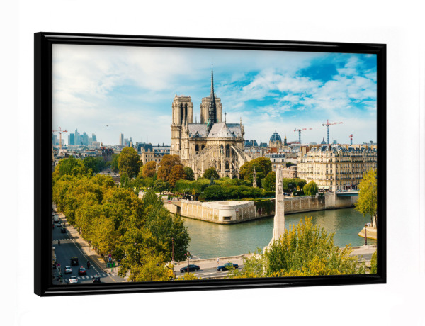 Poster mit schwarzem Rahmen "Paris Notre Dame" artboxONE - Städte,Städte / Paris