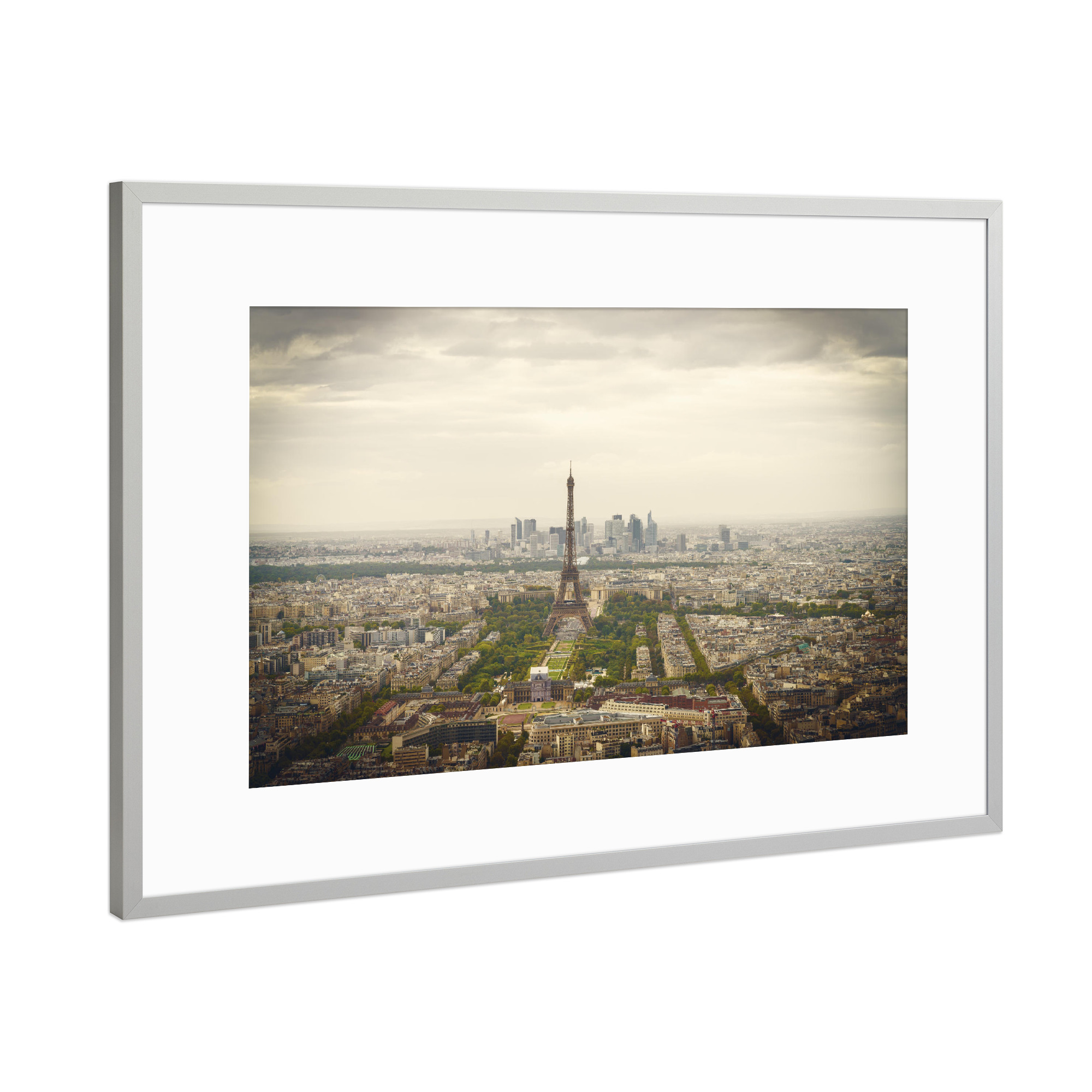 Poster mit Rahmen Silber "Paris im Herbst 2" artboxONE - Städte,Städte / Paris