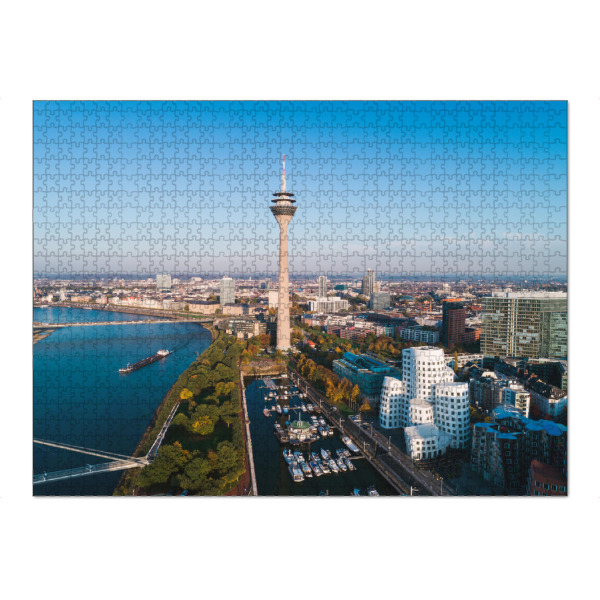 Puzzle Ravensburger "Düsseldorf Medienhafen 5" artboxONE - Städte,Städte / Düsseldorf