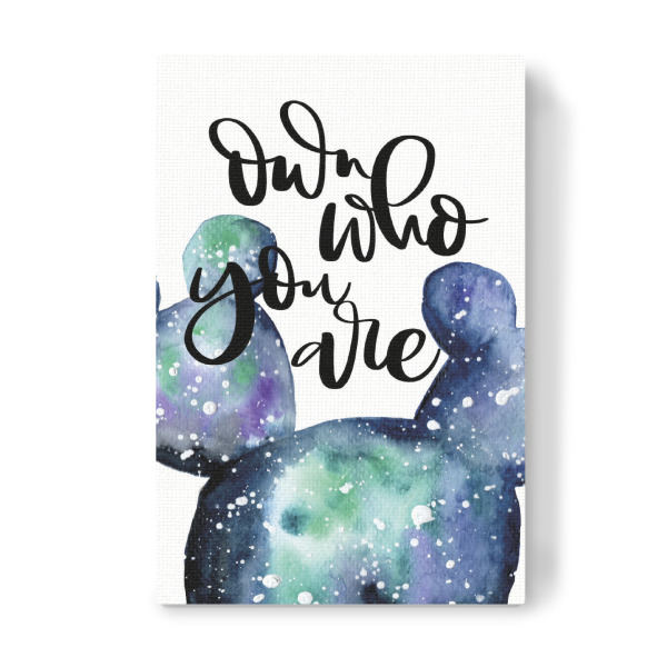 Leinwandbild "Who you are" artboxONE - Typografie,Sport / Motivation
