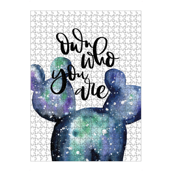 artboxONE Puzzle "Who you are" artboxONE - Typografie,Sport / Motivation