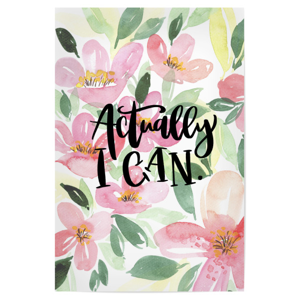 Poster "Actually I can" artboxONE - Typografie,Floral,Sport / Motivation