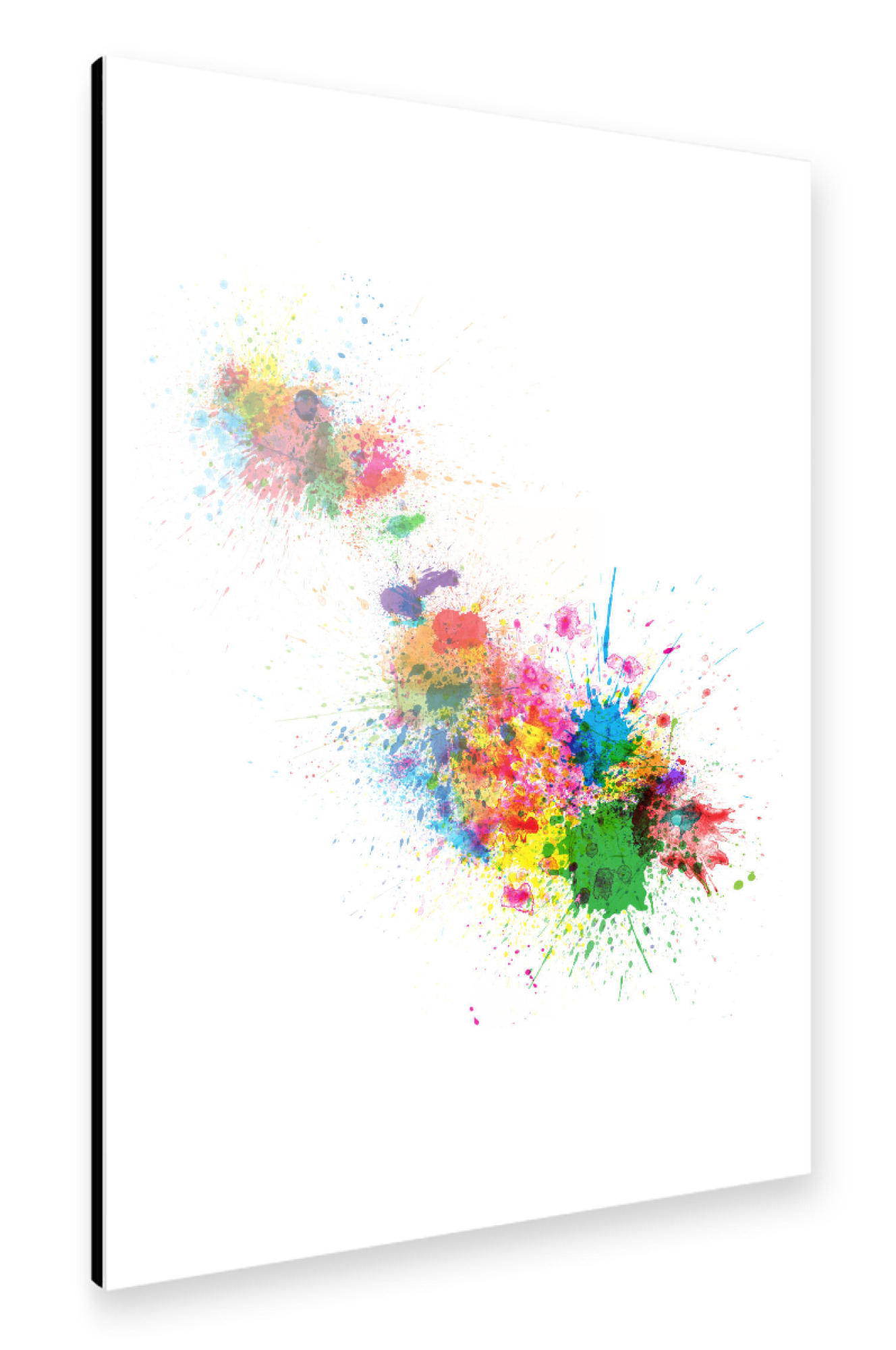 Alu-Dibond "Malta Map Paint Splashes" 75x50 cm artboxONE