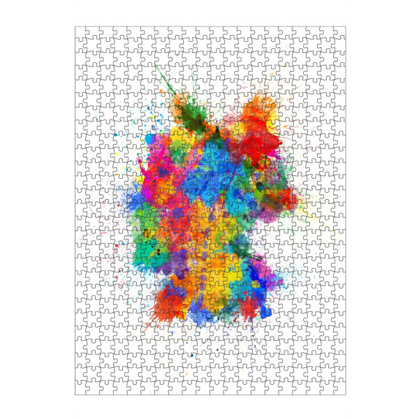 Puzzle Ravensburger "Germany Paint Splashes Map" artboxONE - Reise,Reise / Länder,Kartografie
