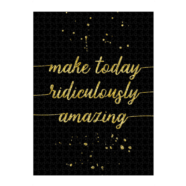 Puzzle Ravensburger "Make today amazing | gold" artboxONE - Typografie