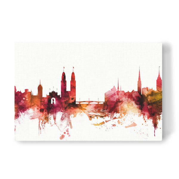 Leinwandbild "Zurich Switzerland Skyline 2" artboxONE - Reise,Städte / Zürich