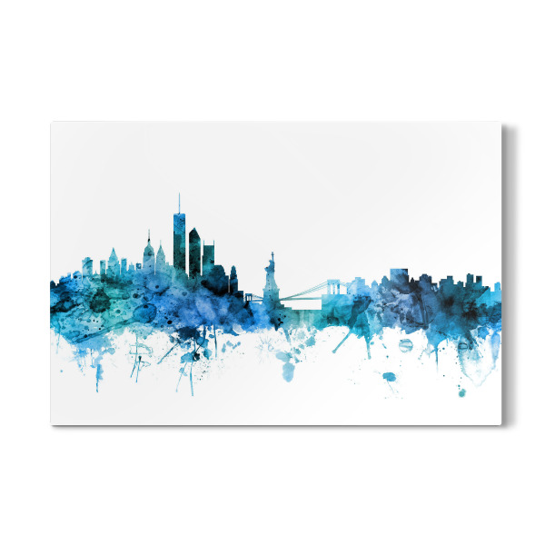 Galerie-Print "New York Skyline Blue" 30x20 cm artboxONE