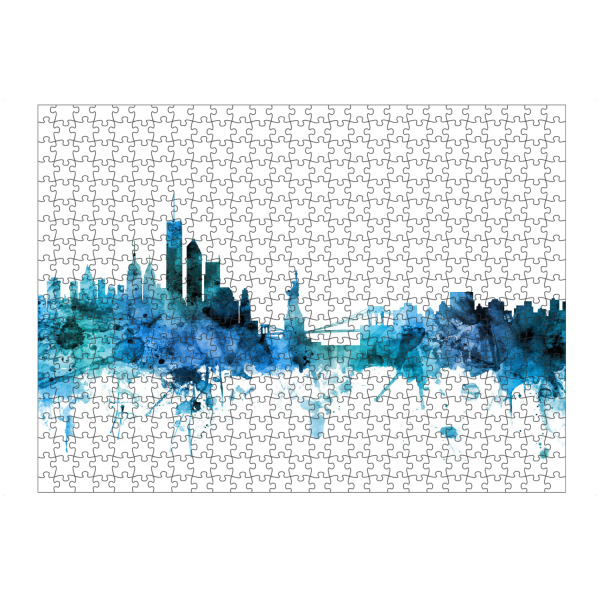 artboxONE Puzzle "New York Skyline Blue" artboxONE - Städte / New York,Reise