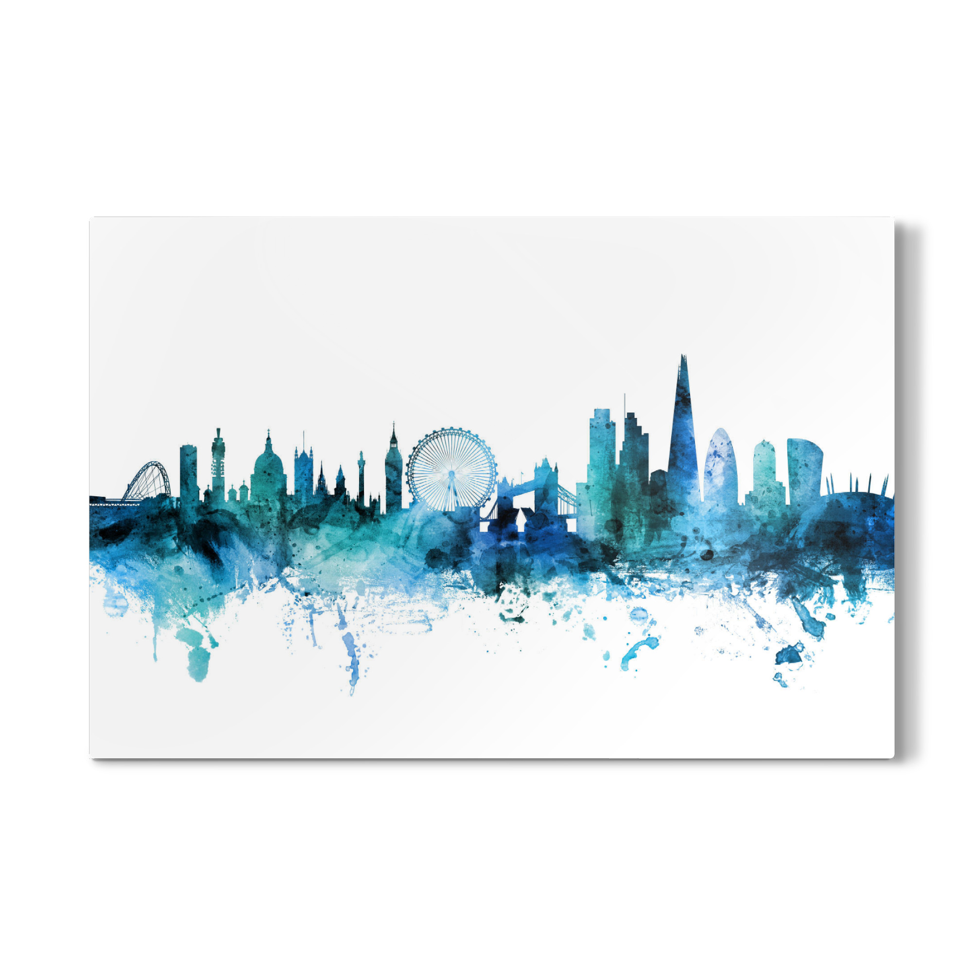 Galerie-Print "London England Skyline Blue" 75x50 cm artboxONE