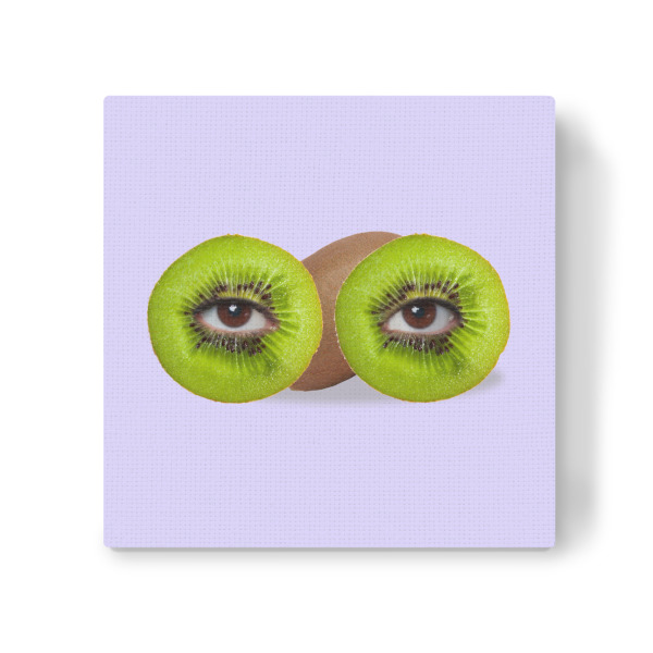 Leinwandbild "Kiwi eyes" artboxONE - Essen & Trinken,Abstrakt,Essen & Trinken / Obst & Gemüse