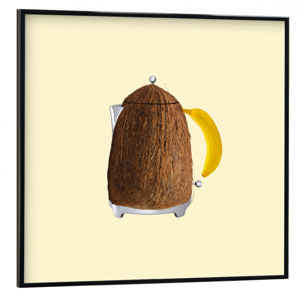 Poster mit schwarzem Rahmen 30x30 cm "Kettle" artboxONE - Essen & Trinken,Abstrakt,Essen & Trinken / Obst & Gemüse