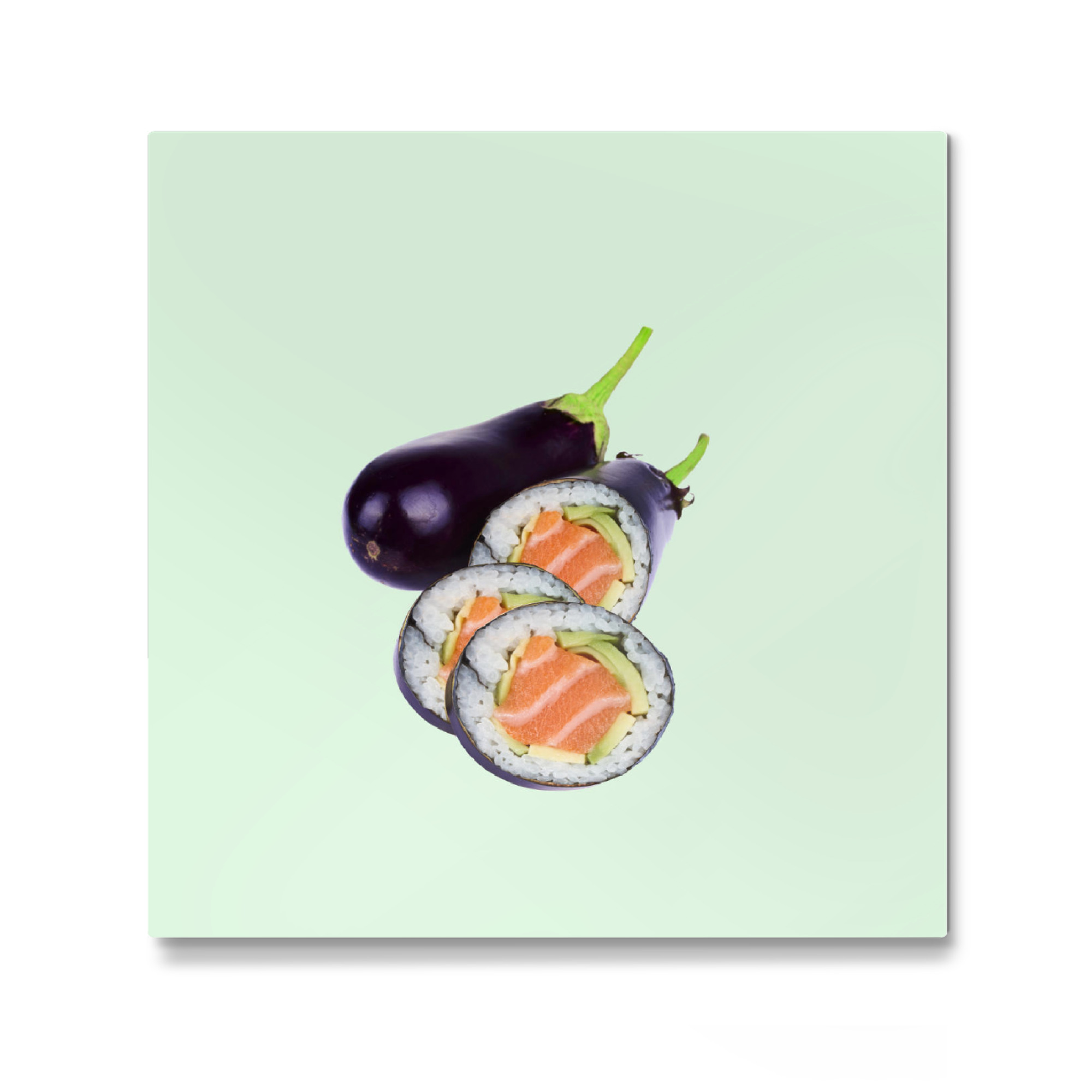 Galerie-Print "Eggplant sushi" 30x30 cm artboxONE