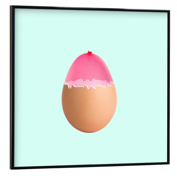 Poster mit schwarzem Rahmen 30x30 cm "Ballon" artboxONE - Essen & Trinken,Abstrakt