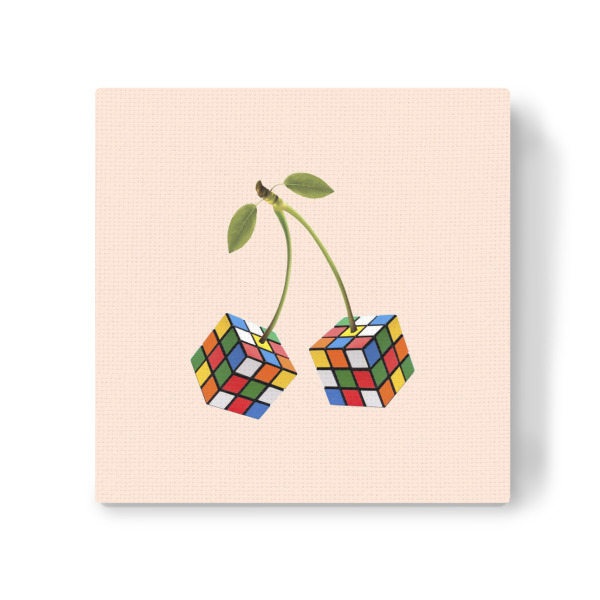 Leinwandbild "Cherry rubik" artboxONE - Essen & Trinken,Abstrakt