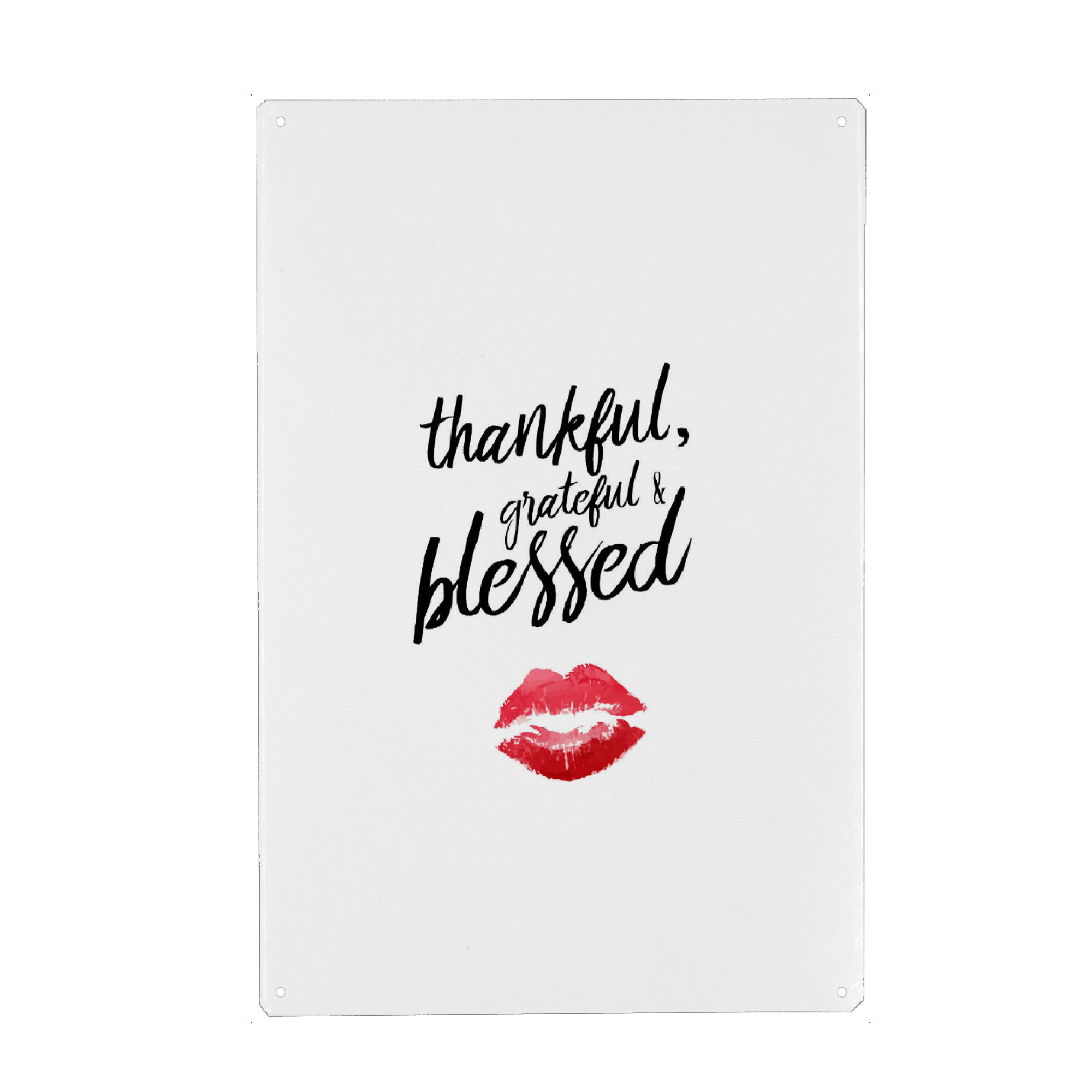 Holzbild "Blessed" artboxONE - Typografie,Liebe