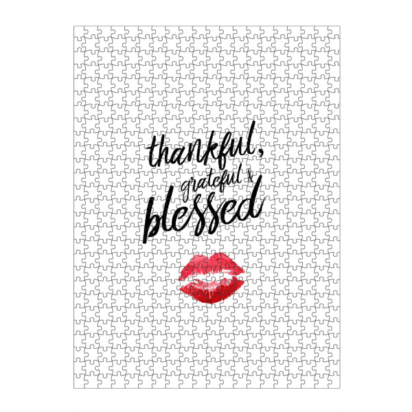 Puzzle Ravensburger "Blessed" artboxONE - Typografie,Liebe