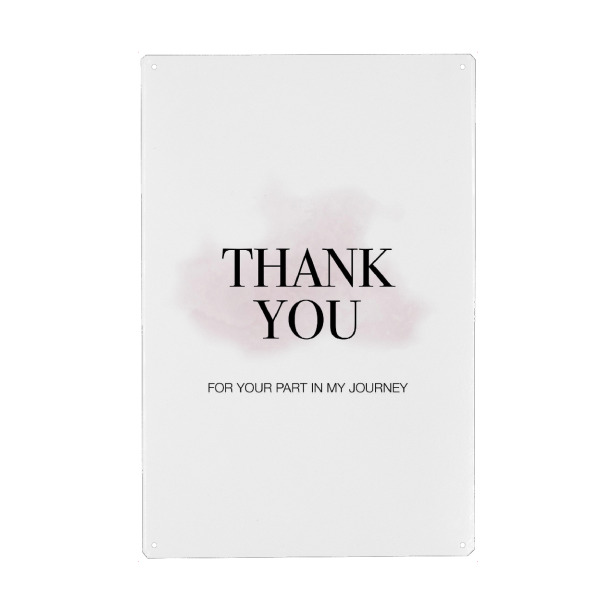 Holzbild "Thank You 4" artboxONE - Typografie,Liebe