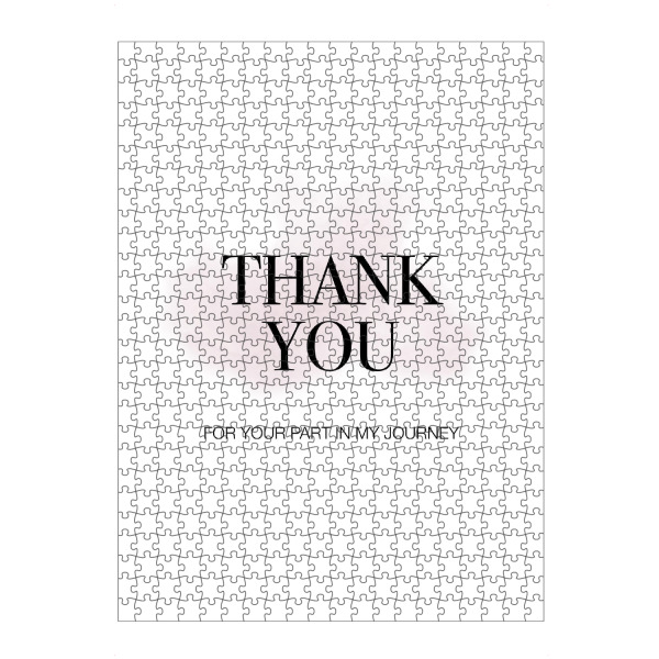 artboxONE Puzzle "Thank You 4" artboxONE - Typografie,Liebe