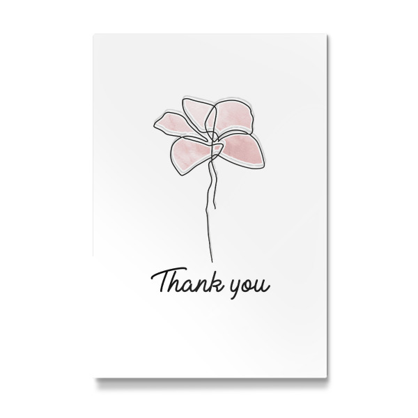 Galerie-Print "Thank You Flower" 30x20 cm artboxONE