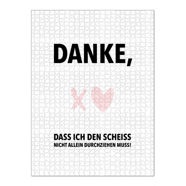 Puzzle Ravensburger "Nicht allein" artboxONE - Typografie