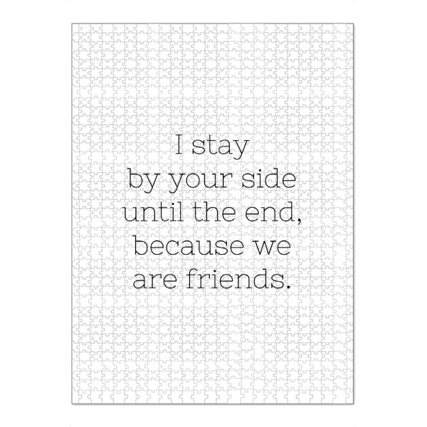Puzzle Ravensburger "By Your Side" artboxONE - Typografie,Schwarzweiß,Liebe