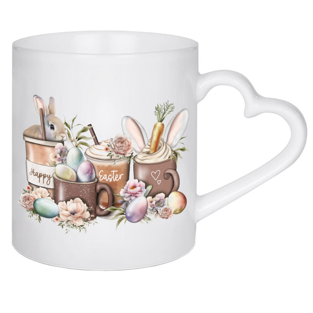 Herztasse "Frohe Ostern | Kaffeetassen" artboxONE - Floral,Tiere,Essen & Trinken,Fashion,Festivals